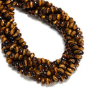 Natural Yellow Tiger Eye Faceted Rondelle Beads Size 5x8mm 15.5" Strand