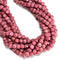 Grade A Natural Pink Petrified Rhodonite Faceted Cube Beads 7mm 15.5'' Strand