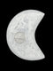 Selenite Crystal Crescent Moon Dish Charging Energy Bowl Size 3 x3.5-4.5" Inches