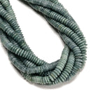 Natural Jadeite Jade Smooth Rondelle Disc Beads Size 2-3x9mm 15.5" Strand