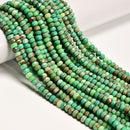 Natural Chrysoprase Faceted Rondelle Beads Size 4x6mm 15.5" Strand