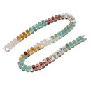 09 Multi-color Gemstone Smooth Cube Shape Beads Size 4mm 15" Strand