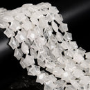 Natural Clear Quartz Five-Pointed Star Shape Beads Size 15mm 15.5'' Strand