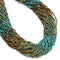 Gradient Natural Genuine Turquoise Smooth Round Beads Size 2mm 15.5'' Strand