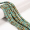 Natural Turquoise Graduated Heishi Disc Beads Size 2x3-2x8mm 15.5" Strand