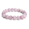 Natural Purple Kunzite Smooth Round Beaded Bracelet 10mm 7.5'' Length 3 PCS/Set