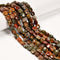 Natural Red Creek Jasper Flat Square Shape Beads Size 10mm 15.5'' Strand