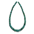 Natural Graduated Turquoise Smooth Rondelle Disc Beads 8-13mm 9-18mm 15.5" Strd