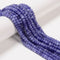 Tanzanite Color Dyed Jade Smooth Rondelle Beads Size 4x6mm 15.5'' Strand