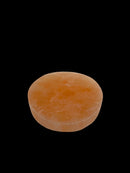 Orange Selenite Round Circle Crystal Charging Plate 2.8'' Diameter 3/8" Thick