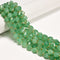 Natural Green Aventurine Faceted Spiral Twist Beads Size 10mm 15.5'' Strand