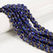 Natural Lapis Faceted Rice Shape Beads Size 6x8mm 15.5 Strand
