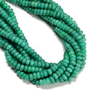 Amazonite Color Dyed Jade Smooth Rondelle Beads Size 5x8mm 15" Strand