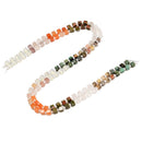 21 Multi-color Gemstone Smooth Cube Shape Beads Size 4mm 15" Strand