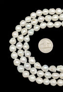 Fresh Water Pearl Drop Shape Beads Size 10x12mm 15.5" Strand