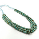 Natural Blue Green Turquoise Graduated Heishi Disc Beads Size 2x4-2x12mm 16" Std