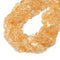 Natural Citrine Smooth Irregular Square Beads Size 10-13mm 13-15mm 15.5'' Strand