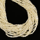 White Mother of Pearl MOP Shell Irregular Nugget Beads Size 3.5-4mm 15.5" Strand