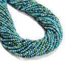 Natural Blue Opal Faceted Round Beads Size 2mm 3mm 15.5'' Strand