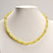 Lemon Jade Rondelle Size 2x6mm Beaded Necklace 17''-18.5" Length Adjustable