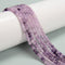 Natural Gradient Lepidolite Faceted Round Beads Size 3mm 15.5'' Strand