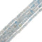Natural Blue Translucent Aquamarine Faceted Cube Beads Size 4-4.5mm 15.5''Strand