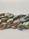 Natural Abalone Puffy Oval Nugget Shape Beads Size Approx 25x35mm 15.5" Strand