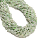 Natural Jade Smooth Rice Shape Beads Size 5x8mm 15" Strand