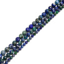 Chrysocolla Faceted Round Beads 6mm 8mm 10mm 15.5" Strand