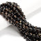 Grade A Natural Biotite Mica Smooth Round Beads Size 6mm 8mm 10mm 15.5'' Strand