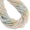 Natural Gradient Aquamarine Faceted Cube Beads Size 4-5mm 15.5" Strand
