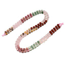 14 Multi-color Gemstone Smooth Cube Shape Beads Size 4mm 15" Strand