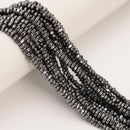 Titanium 14K Gold/Gray/Silver Hematite Irregular Nugget 1x3mm 3x6mm 15.5" Strand