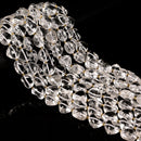 Natural Clear Quartz Top Drilled Heart Shape Beads Size 14-15mm 15.5" Strand