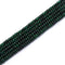 Dark Green Dyed Jade Smooth Rondelle Beads Size 2x4.5mm 15.5'' Strand