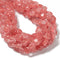 Cherry Quartz Heart Shape Beads Size 12mm 15.5'' Strand