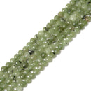 Green Dyed Jade Faceted Coin Beads Size 6mm 15.5'' Strand