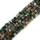Natural Indian Agate Pebble Nugget Chips Beads Size 4-5mm x 9-11mm 15.5'' Strand