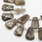 Gray Moonstone Graduated Faceted Trapezoid Beads Size 15x20-18x27mm 15.5" Strand