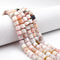 Natural Pink Opal Faceted Rondelle Wheel Disc Beads Size 6x8mm 15.5" Strand