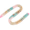 11-Multi-color Gemstone Smooth Rondelle Beads Size 5x8mm 15.5" Strand