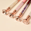 Metal Ballpoint Crystal Pens With Clear Zircon Diamond and Gemstone Chips