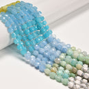 01 Gradient Multi-color Gemstone Faceted Cube Beads Size 6-7mm 16" Strand