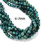 Genuine Turquoise With Matrix Smooth Round Beads 6-7mm to 10-10.5mm 15.5''Strand