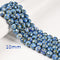 Mohave Copper Royal Blue Turquoise Smooth Round Beads 6mm 8mm 10mm 15.5'' Strand