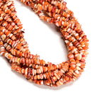Natural Multi-color Spiny Oyster Chips Shape Beads Size 5-6mm 7-8mm 16" Strand