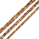 Natural Picture Jasper Faceted Round Beads Size 2mm 3mm 4mm 15.5" Strand