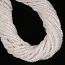 Natural Clear Quartz Smooth Rondelle Beads Size 2x4mm 15'' Strand