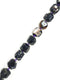 Black Stripe Agate With Purple Matrix Faceted Chunk Size 15-25mm 15.5" Strand