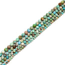 Natural Multi-color Turquoise Smooth Round Beads 6mm 8mm 9-10mm 14mm 15.5" Strd